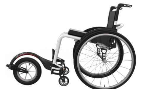 Single arm track wheel