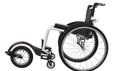 Single arm track wheel